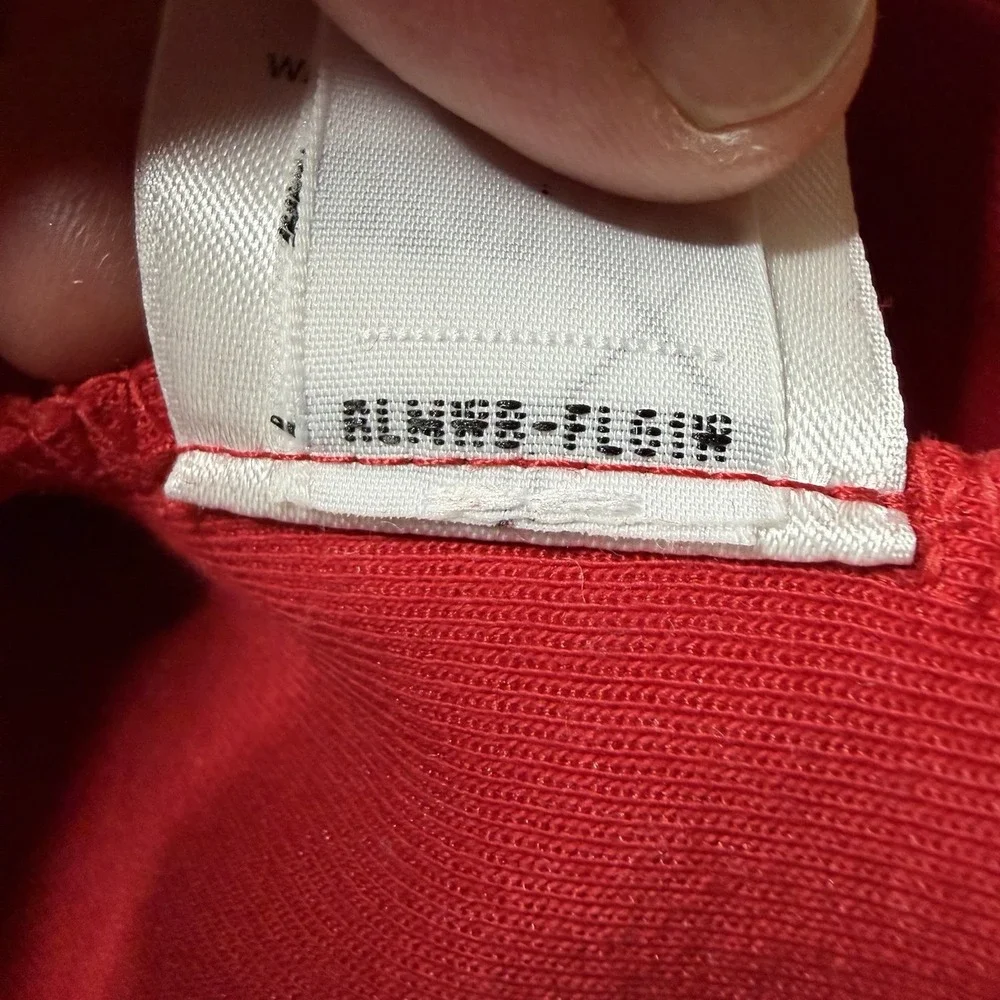 Polo Ralph Lauren Double Knit‎ Mockneck 1/4 Snap XL Red Pullover (A0132)